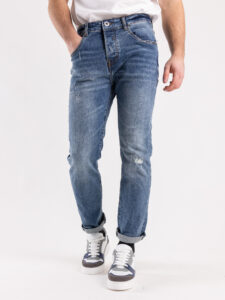 IMPERIAL Jeans slim con piccole rotture P750219531 Denim (7)