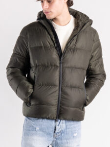 IMPERIAL Piumino termico con cappuccio e zip I750222106 Militare3