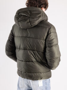 IMPERIAL Piumino termico con cappuccio e zip I750222106 Militare4