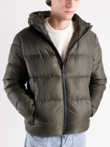 IMPERIAL Piumino termico con cappuccio e zip I750222106 Militare6