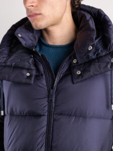 IMPERIAL Piumino termino con collo alto e cappuccio staccabile I750222122 Blu6