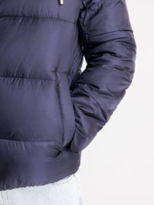 IMPERIAL Piumino termino con collo alto e cappuccio staccabile I750222122 Blu9