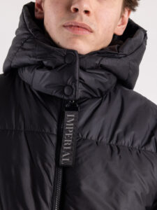 IMPERIAL Piumino vestibilità oversize con cappuccio I064EPS Nero (7)