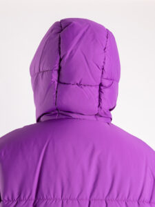 IMPERIAL Piumino vestibilità oversize con cappuccio I064EPS Viola (1)