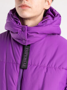 IMPERIAL Piumino vestibilità oversize con cappuccio I064EPS Viola (8)