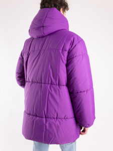 IMPERIAL Piumino vestibilità oversize con cappuccio I064EPS Viola (9)