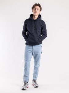 ONLY&SONS Felpa con cappuccio felpata CERES 22018685 Dark Navy (2)