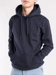 ONLY&SONS Felpa con cappuccio felpata CERES 22018685 Dark Navy (3)