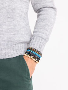 V2 Maglione misto lana con Bandiera Usa MAUSAGR Grigio2