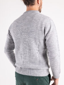 V2 Maglione misto lana con Bandiera Usa MAUSAGR Grigio5