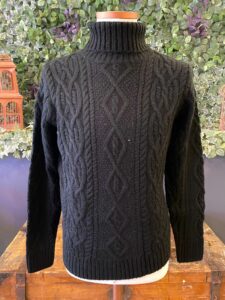 BERNA Dolcevita in misto lana a trecce 233035 Nero