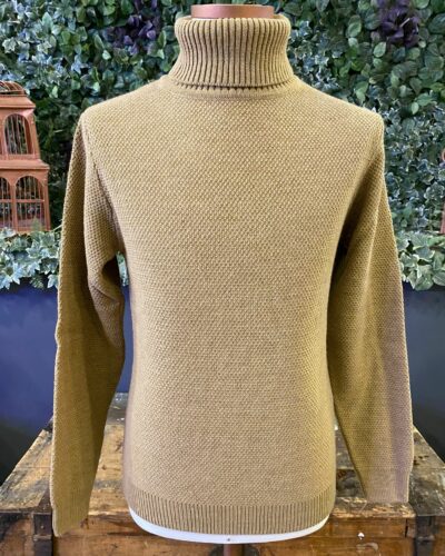 BERNA Dolcevita in misto lana lavorata 233002 Cammello