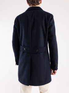 IMPERIAL Cappotto scollo a V con martingala K6470CP718 Blu (8)