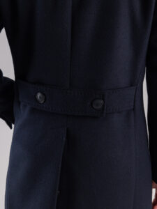 IMPERIAL Cappotto scollo a V con martingala K6470CP718 Blu (9)