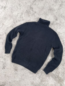 MOD Dolcevita in maglia a costine Blu2