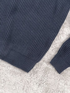 MOD Dolcevita in maglia a costine Blu4