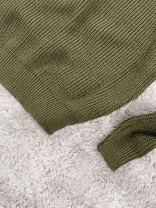 MOD Dolcevita in maglia a costine Verde Militare4