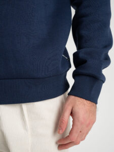ONLY&SONS Felpa polo com mezza zip CERES 22029048 Dress Blues (3)