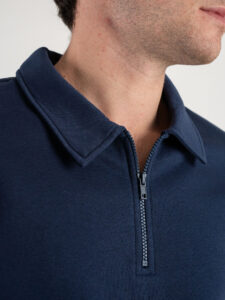 ONLY&SONS Felpa polo com mezza zip CERES 22029048 Dress Blues (4)