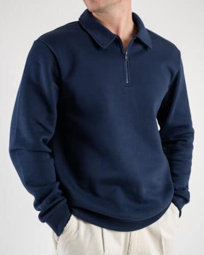 ONLY&SONS Felpa polo con mezza zip CERES 22029048 Dress Blues
