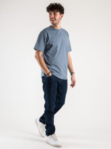 ONLY&SONS T-shirt basica over in cotone FRED 22022532 Flint Stone3
