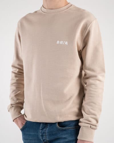 BERNA Felpa girocollo in cotone 230118 Avorio