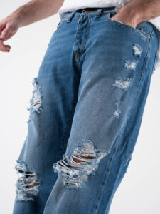 BERNA Jeans regular strappato 2330260 Blu (1)