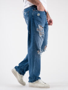 BERNA Jeans regular strappato 2330260 Blu (3)