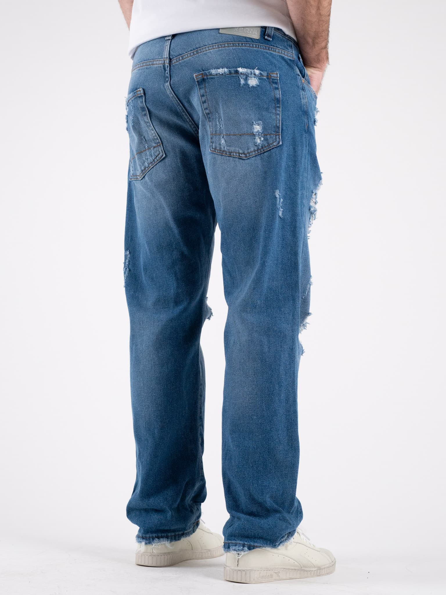 BERNA Jeans regular strappato 2330260 Blu Prezzo 49 50 Estasi Fashion