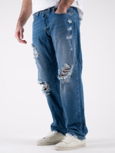 BERNA Jeans regular strappato 2330260 Blu (5)