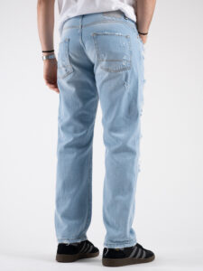 BERNA Jeans regular strappato 2330261 Azzurro (1)