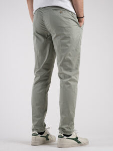 BERNA Pantalone chinos in cotone leggero 243217 Salvia (4)