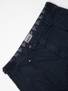 BERNA Pantalone morbido in cotone con pences 2243437 Blu (7)
