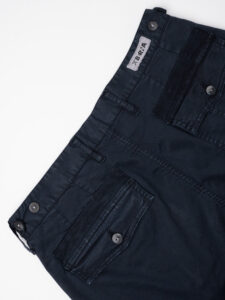 BERNA Pantalone morbido in cotone con pences 2243437 Blu (8)