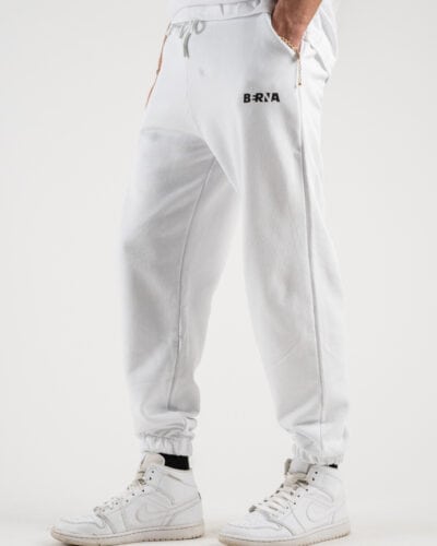 BERNA Pantalone tuta in cotone 230120 Bianco