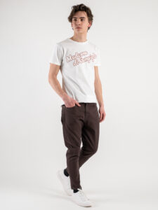 BERNA T-shirt basica con stampa MADONNA DI CAMPIGLIO 233157 Panna (2)
