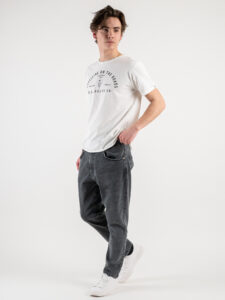BERNA T-shirt con stampa ROUTE 66 233160 Panna (2)
