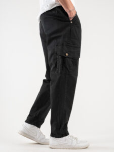 BL.11 Pantalone in cotone leggero con tasche laterali ALTEDO Nero3