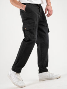 BL.11 Pantalone in cotone leggero con tasche laterali ALTEDO Nero5