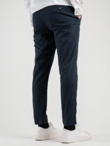 BL11 Pantalone chinos slim leggero CUBA Blu (1)