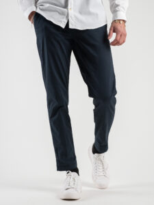 BL11 Pantalone chinos slim leggero CUBA Blu (2)