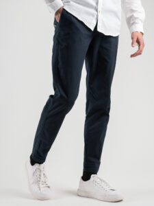 BL11 Pantalone chinos slim leggero CUBA Blu (4)