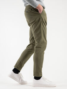 BL11 Pantalone chinos slim leggero CUBA Foresta (3)