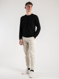 BL11 Pantalone chinos slim leggero CUBA Panna