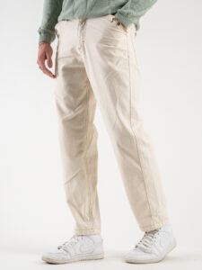 BL11 Pantalone morbido in cotone con cuciture a contrasto MALTA Campione (2)