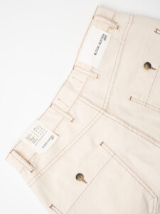 BL11 Pantalone morbido in cotone con cuciture a contrasto MALTA Campione (5)