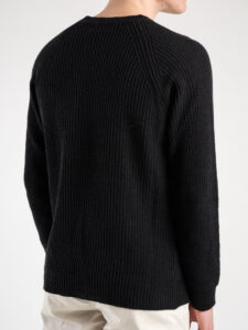 IMPERIAL Maglione girocollo in cotone leggero lavorato M553U488 Nero (2)
