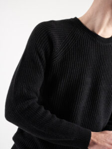 IMPERIAL Maglione girocollo in cotone leggero lavorato M553U488 Nero (5)