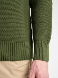 IMPERIAL Maglione girocollo in cotone microlavorato M3614GC145 Verde Militare (3)