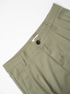 IMPERIAL Pantalone baggy da abito PD3MFNZ Oliva (2)